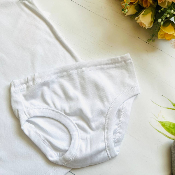 Комплект белья для девочки, 2 предмета (майка, трусы) Bebika, натуральный хлопок (16/20-1)